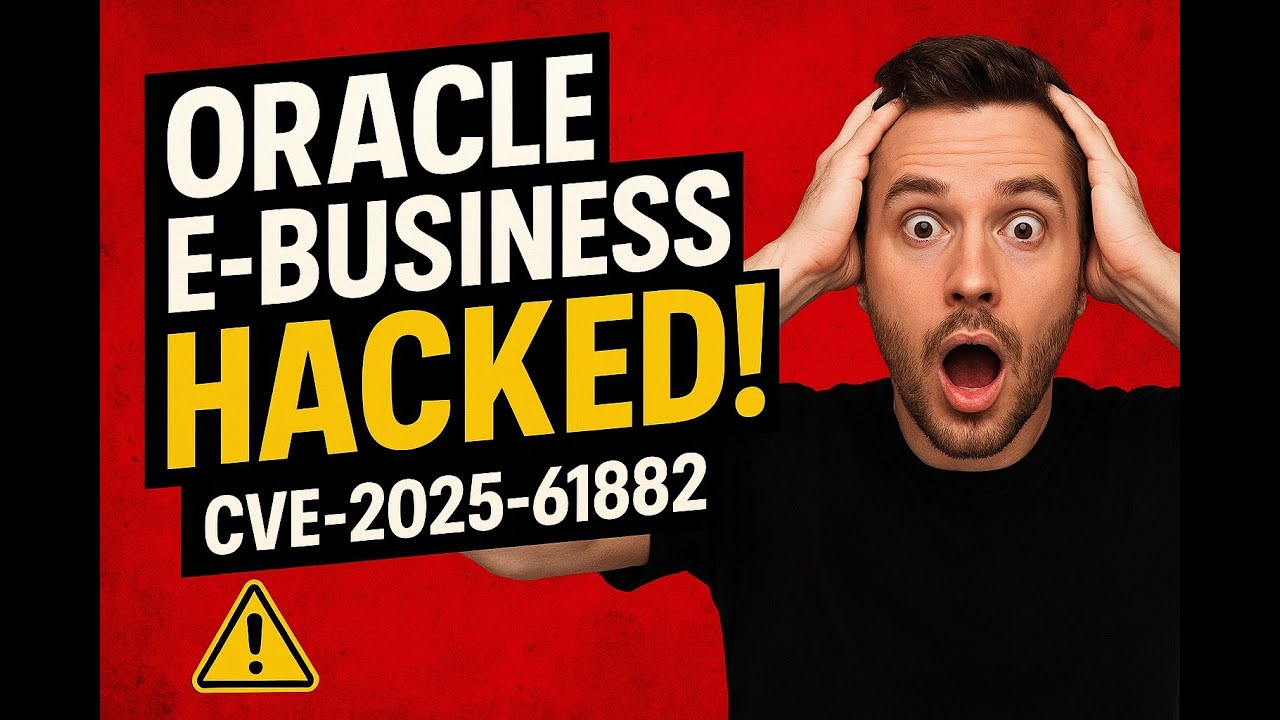 🚨 Oracle E-Business Suite HACKED! CVE-2025-61882 Explained (RCE Zero-Day)