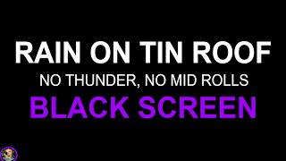 Heavy Rain On Tin Roof, Sleep Aid, Relaxing Rain No Thunder, Rain Sounds For Sleeping, Fall Asleep
