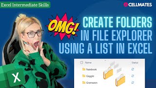 ➡️ Create Multiple Folders in File Explorer using Microsoft Excel 🗂️