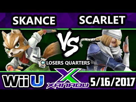 S@X 202 - Skance (Fox) Vs. Scarlet (Sheik) - SSB4 Losers Quarters - Smash 4 - Smash for Wii U