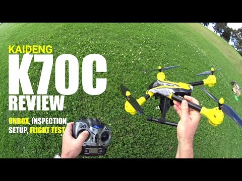 KAIDENG K70C Review - HD Remote Tilt Camera Drone - [UnBox, Inspection, Setup, Flight Test]