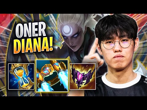 ONER IS SUPER CLEAN WITH DIANA! - T1 Oner Plays Diana JUNGLE vs Nidalee! | Season 2023