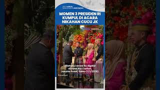 Momen Prabowo dan Jokowi Berkelakar saat Hadiri Pernikahan Rasyid Rajasa & Tamara Kalla di Jakarta