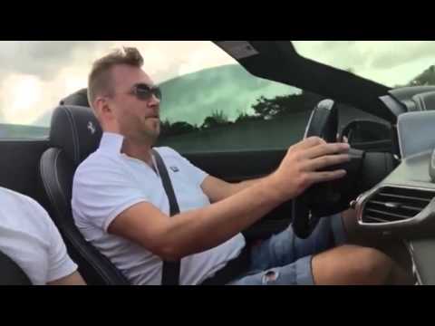 FERRARI 458 SPIDER TEST DRIVE PURE SOUND with ROBIN SCHULZ WHEN THE SUN GOES DOWN