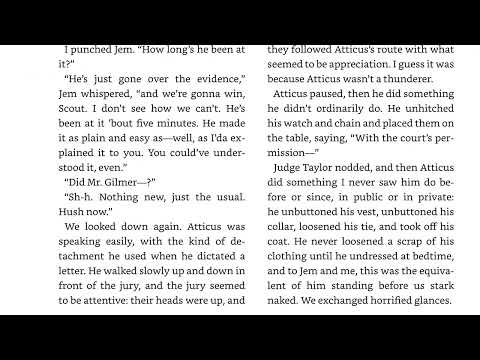 To Kill a Mockingbird - Chapter 20