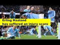 Manchester City striker #ErlingHaaland has suffered an injury scare #manchestercity #norway