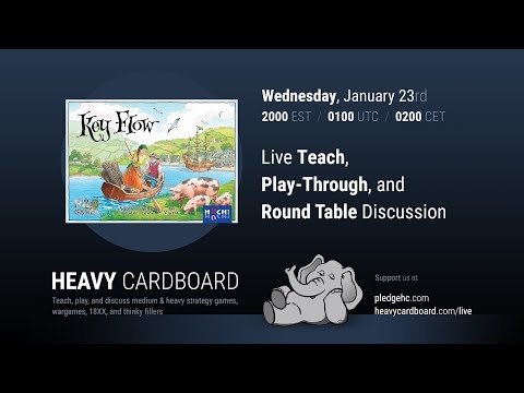 Key Flow 4p Play-through, Teaching, & Roundtable discussion by Heavy Cardboard