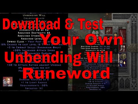 D2R New Runeword Unbending Will Download!! (Testing Out The New Runeword) You Can Too!