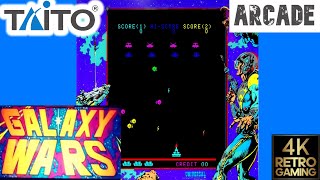Galaxy Wars Arcade ( Taito 1979 ) 4k Gameplay