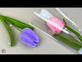 DIY Flower Pipe Cleaner Making Beautiful Tulips With Pipe Cleaner Has Never Been Easier Try It