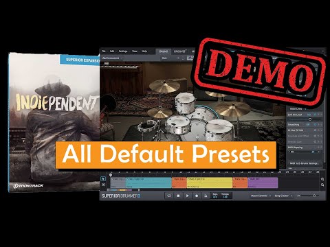Toontrack Superior Drummer 3 Indiependent SDX All Drum Presets Demo