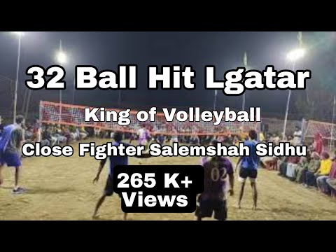 32 Ball Continuous hit by Sidhu Salemshah close Fighter #shootingvolleyball  champion player