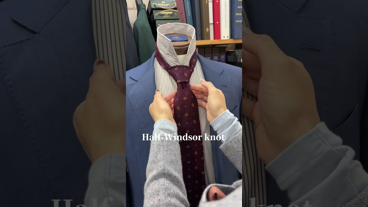 セミウィンザーノットの結び方