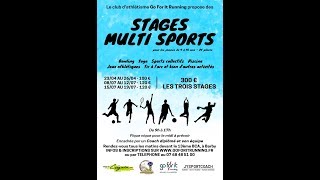 VIDÉO PROMO des Stages enfants multisports