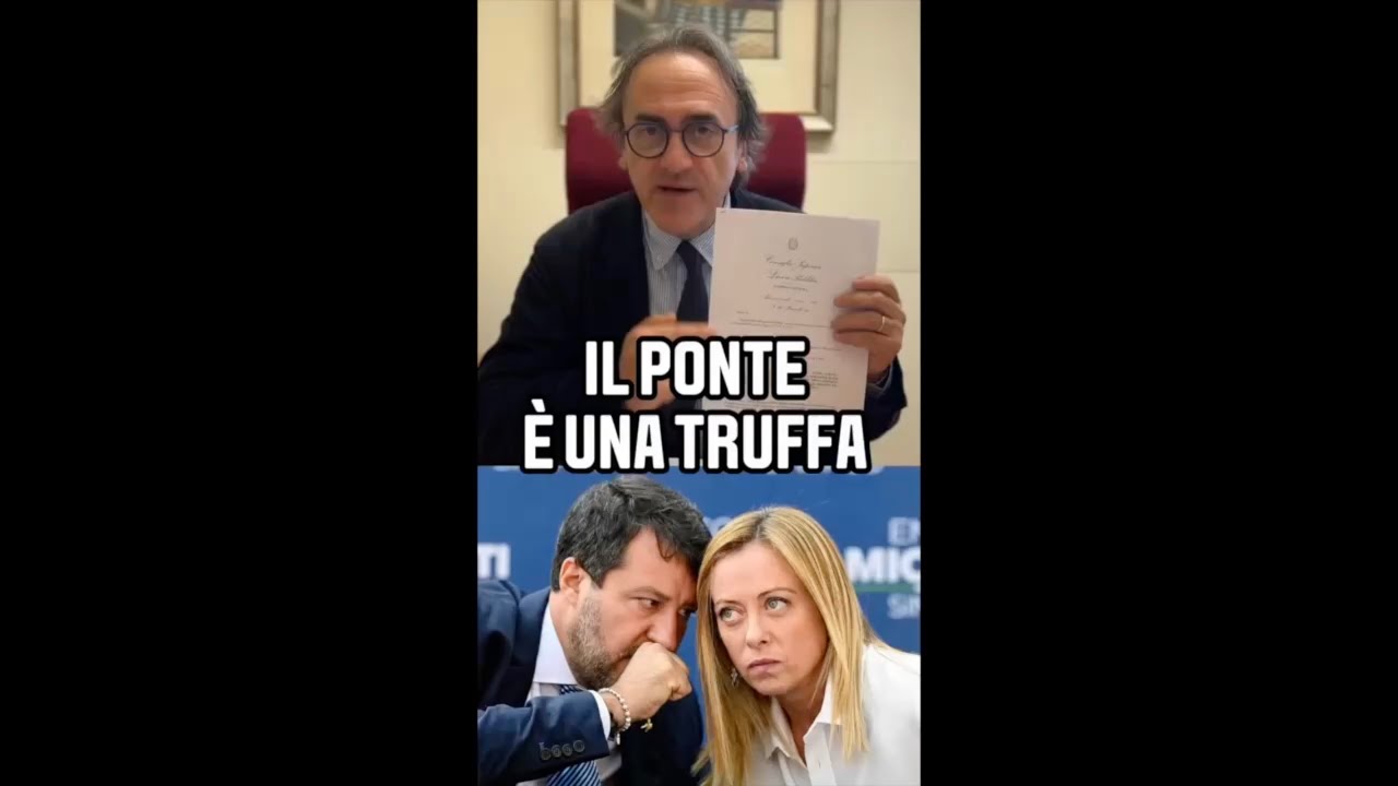 BONELLI: "IL PONTE SULLO STRETTO DI MESSINA È UNA TRUFFA AI DANNI DELLO STATO"