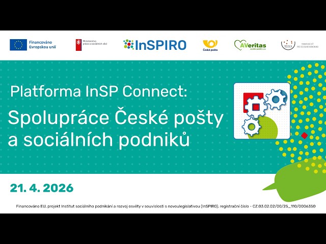 Webinář Spolupráce České pošty a sociálních podniků