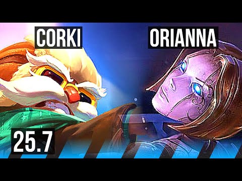 CORKI vs ORIANNA (MID) | KR Master | 25.7