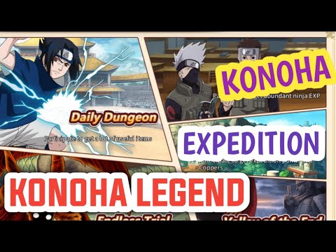 KONOHA LEGEND : GAMEPLAY - KONOHA EXPEDITION #naruto