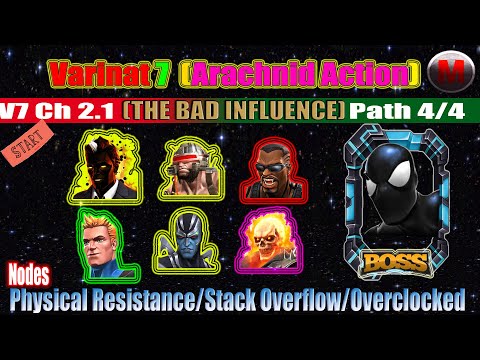 Variant 7 Ch 2.1 Path 4/4 (Phy Resistance/Stack Overflow/Overclocked) - Marvel Contest of Champions