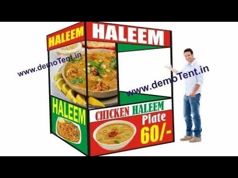 Haleem sales tents supplies, haleem sales counters, haleem demo tents, haleem business ideas plans