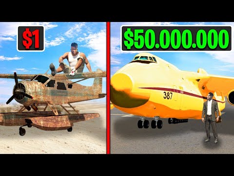MÁY BAY $1 vs $50.000.000 Trong GTA 5! ✈️💰