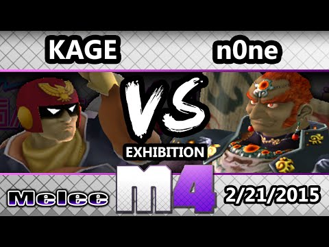 McSmashter 4 - n0ne (Ganondorf) Vs. Kage (Captain Falcon) SSBM Exhibition - Melee