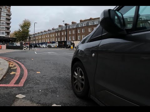 Classic "don't park in front of me" punishment pass by van driver