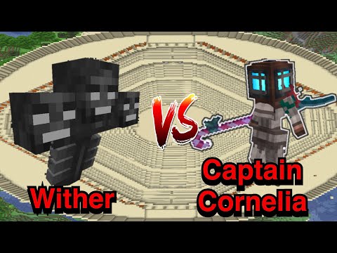 Minecraft |Mobs Battle| Wither (Vanilla) VS Ghost of Captain Cornelia