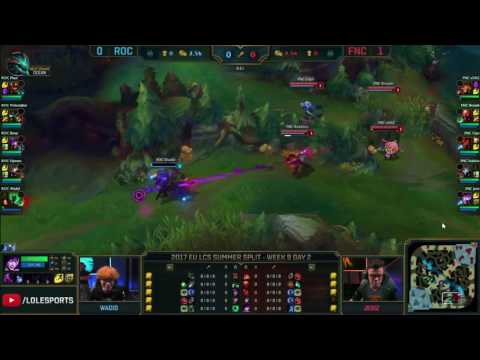 Fnatic amazing fistblood | Fnatic vs Roccat game 2 Highlights