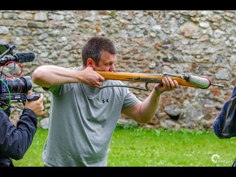 Andreas Bichler shoots 1200 lbs Medieval Composite Crossbow
