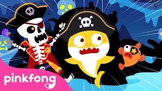 Chumbala Cachumbala Skeleton Pirates 💀| Baby Shark Halloween Songs | Pinkfong Songs for Children