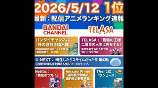 2026/5/12 - Daily SVOD Anime Ranking