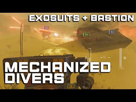 We Can FINALLY Be MECHANIZED DIVERS With Exosuits AND Bastion Tanks! | Helldivers 2