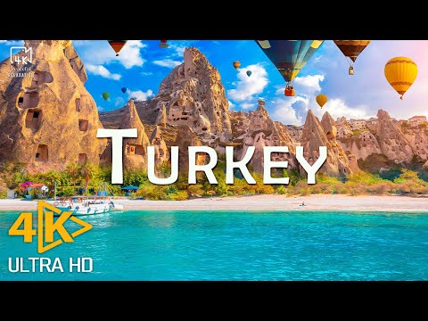 Flying Over Turkey 4K - Explore The Beautiful Places Of Türkiye With Relaxing Music