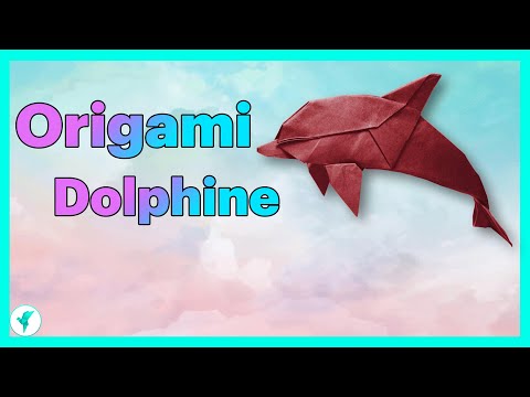 How To Make a origami Dolphin 🐬 -Simple Origami