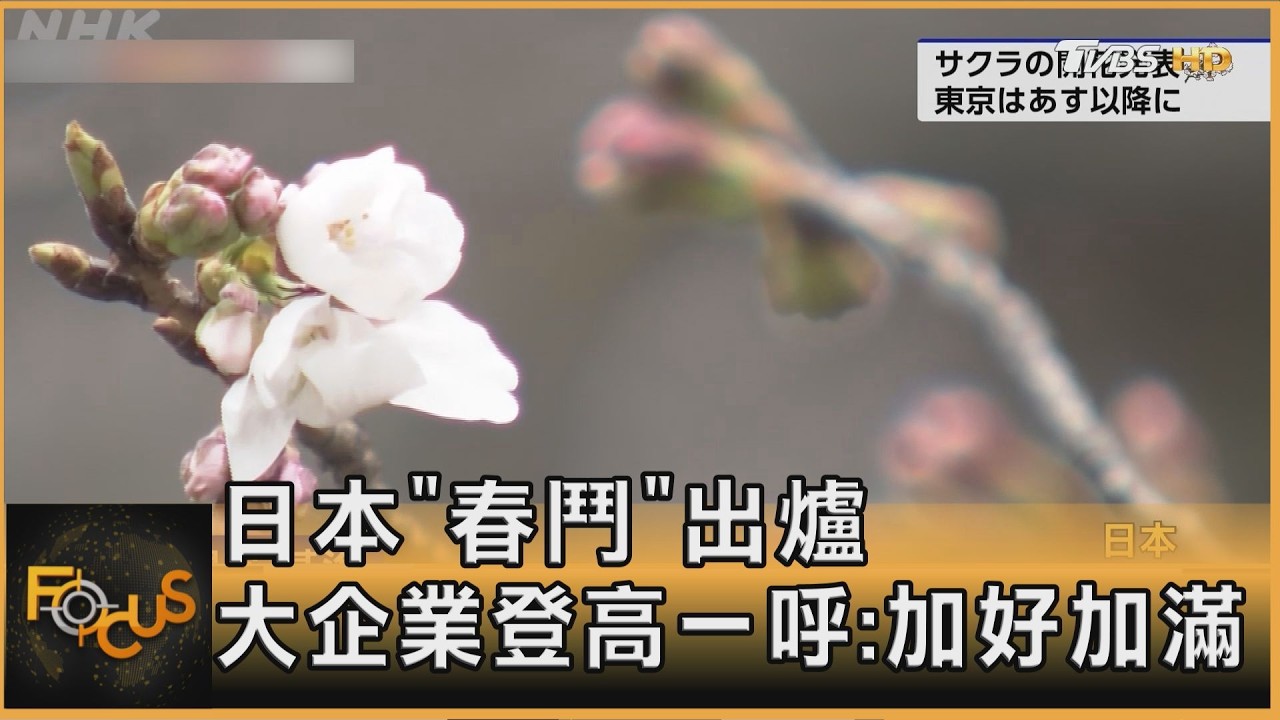 日本「春鬥」出爐 大企業登高一呼:加好加滿