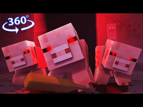 Friend - Escape the ELEVATOR in 360° - Minecraft [VR] 4K 60FPS