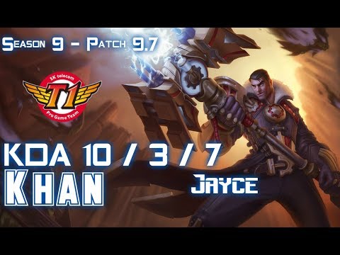 SKT T1 Khan JAYCE vs SION Top - Patch 9.7 KR Ranked