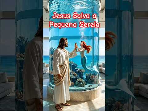 Jesus Salva a Pequena Sereia: O Milagre na Praia #jesus #jesuscristo #oração #fé #faith