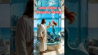 Jesus Salva a Pequena Sereia: O Milagre na Praia #jesus #jesuscristo #oração #fé #faith