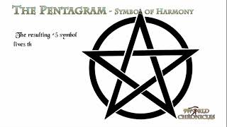 Pentagram a geometric symbol of harmony health and Mystic powers.