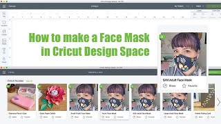 How to Make the Cricut Design Space Face Mask with Pocket for Filter