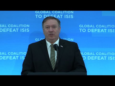Foreign ministers and senior officials from the 79-member, U.S.-led anti-Islamic State coalition are meeting in Washington to develop a way ahead after President Donald Trump's abrupt decision to withdraw American forces from Syria. (Feb. 6)