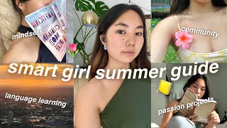 your SMART GIRL summer guide 📚🦉 (self-study, new languages, & personal growth)