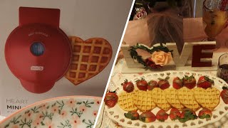 💕HOW TO MAKE VALENTINE'S DAY BREAKFAST! AFFORDABLE & DELICIOUS! + DASH  HEART SHAPED WAFFLES REVIEW💕