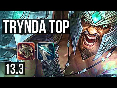 TRYNDAMERE vs AKALI (TOP) | 8/1/9, 1.5M mastery, 600+ games, Legendary | KR Master | 13.3