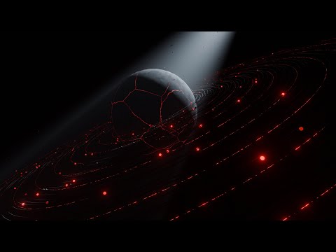 Learning Blender | Molten World in Chaos | Cracked Lava Planet with Rings & Fiery Particles |