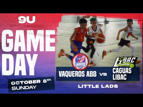 Vaqueros ABB vs Caguas Libac 🏀 Torneo Nacional, Little Lads , 9 años #basketball #basquetbol