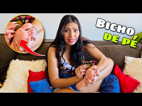 PEGUEI BICHO DE PÉ NO SÍTIO ! Maby Souza