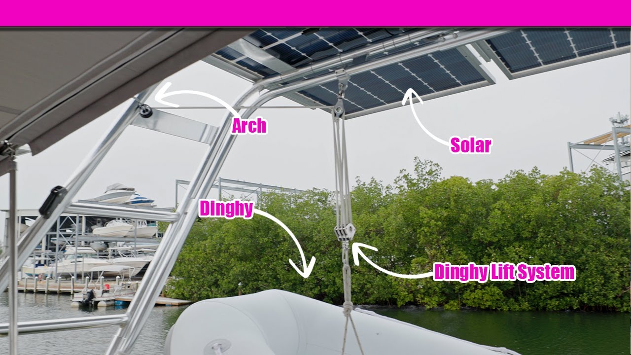 Turnkey Solar, Arch, Controller, and Dinghy Lift System -Made Simple